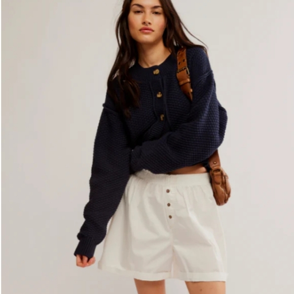 Free People Lila Cardigan in Sky Captain  XS NWT - Picture 6 of 13